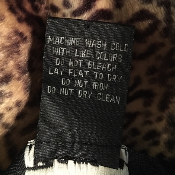 Vintage 90's Zip Up Black Leopard Trim Soft Jacket - Picture 12 of 12